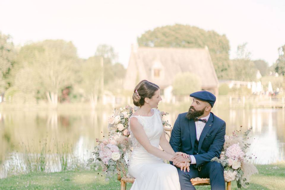 Ceremony by the pond