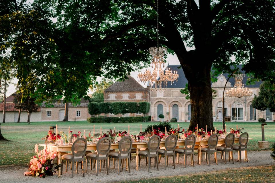 Alfresco Chateau dinner