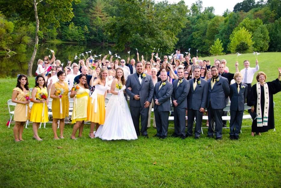 Wedding by the lake