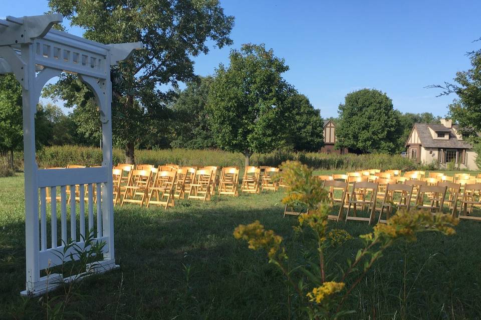 Back Lawn ceremony