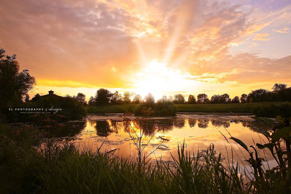 Sunset at Pond