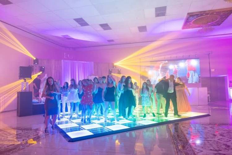 3D LED mirror dance floor