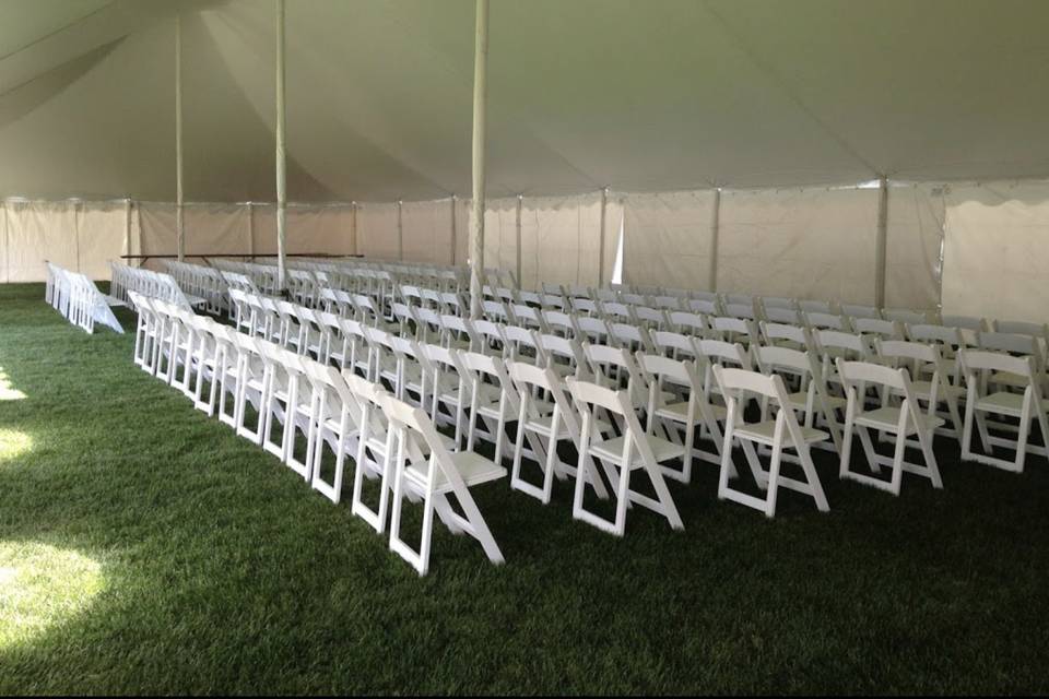 Tent ceremony site