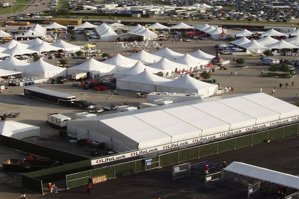 Tents for NASCAR