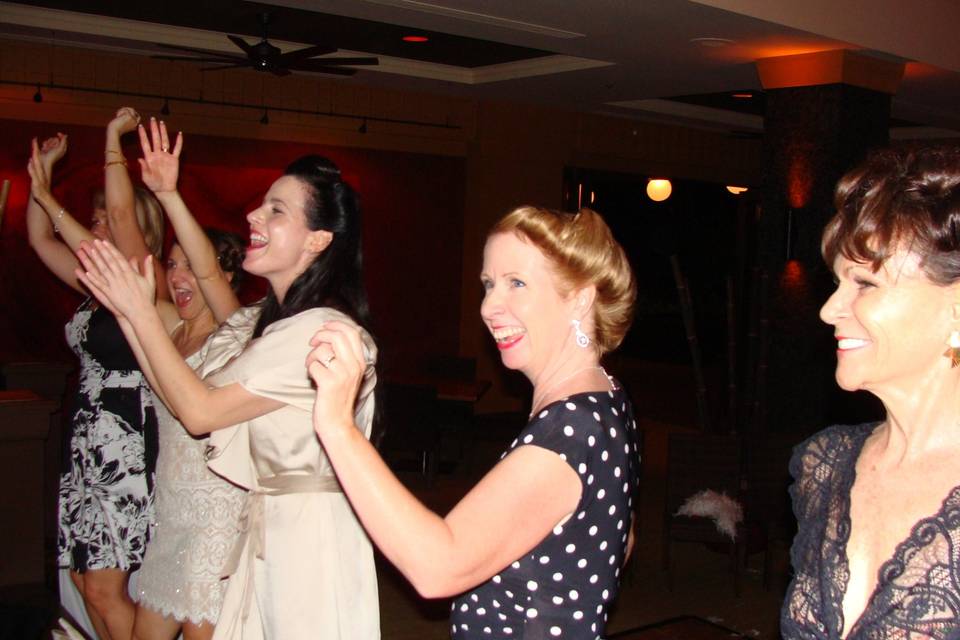 Ladies on the dance floor