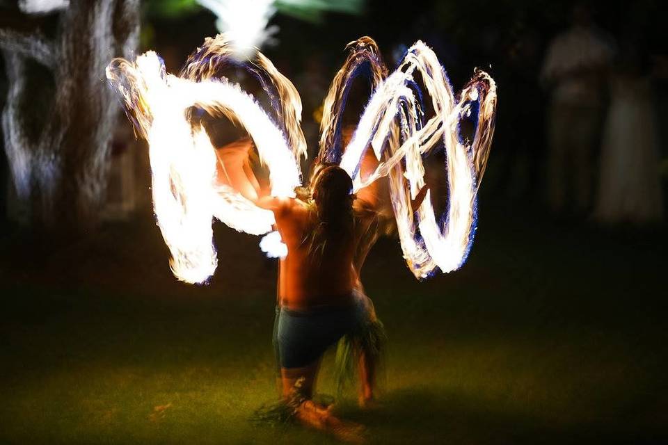 Fire dancing