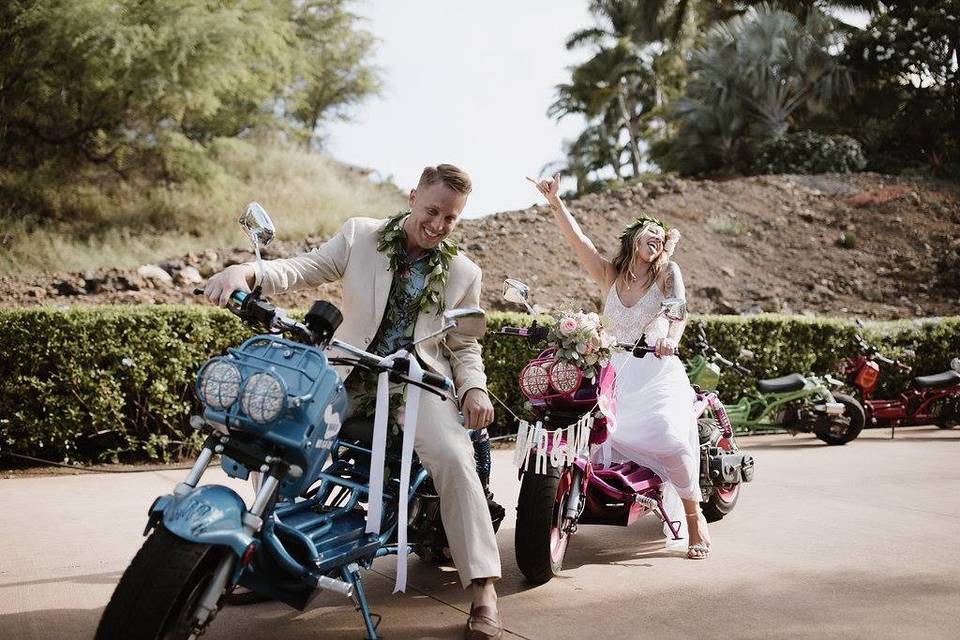 Motorcycle wedding