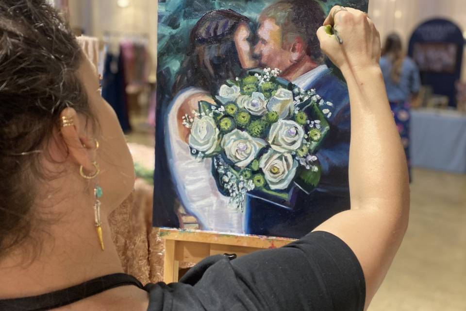 Live Painting Bridal Expo