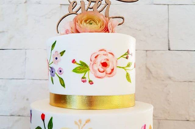 Hand Painted buttercream