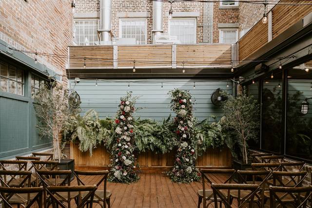 Our outdoor ceremony space