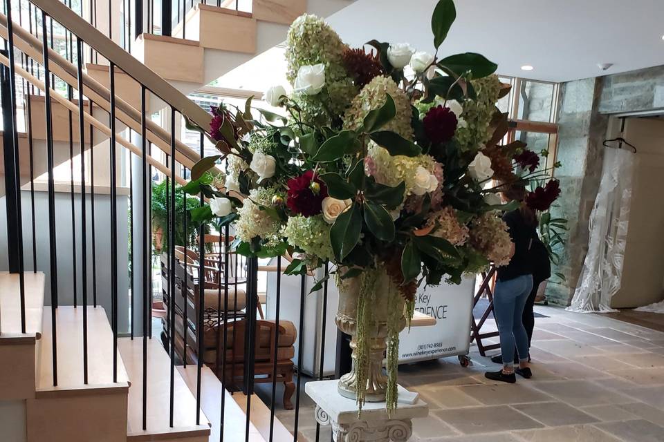 Flowers in our lobby