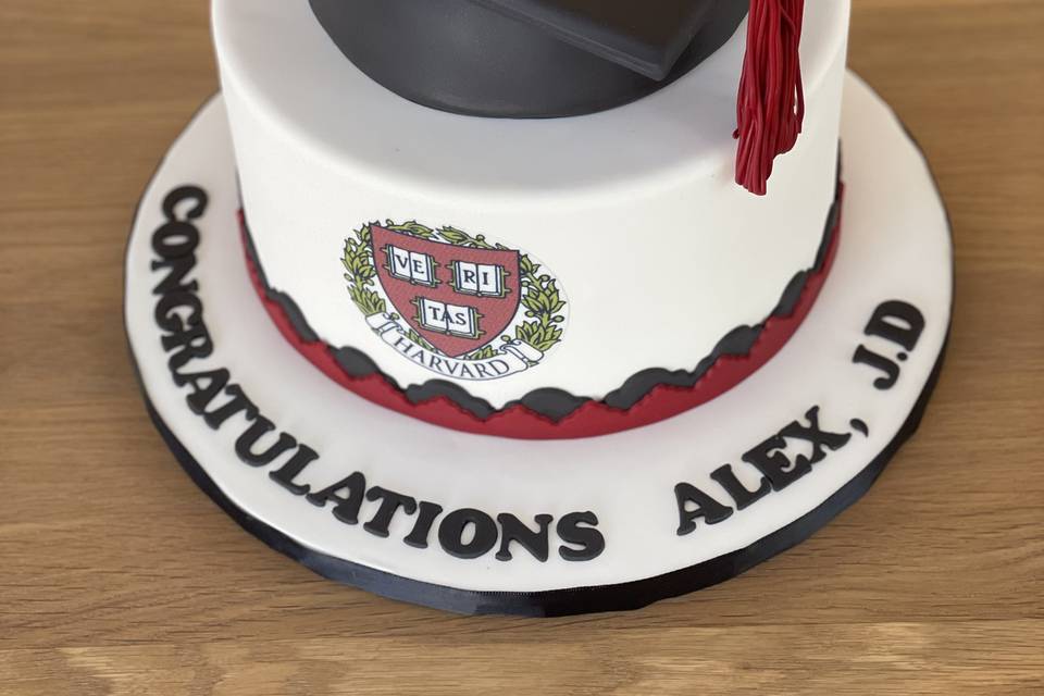 Harvard Graduation Cake