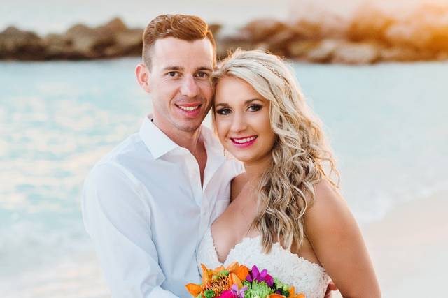 Vibrant wedding bouquet