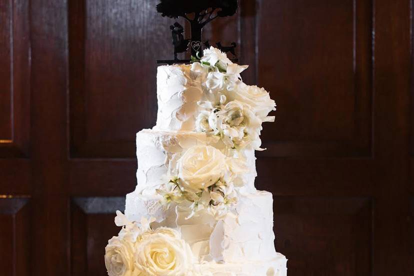 Cascading Cake Flowers