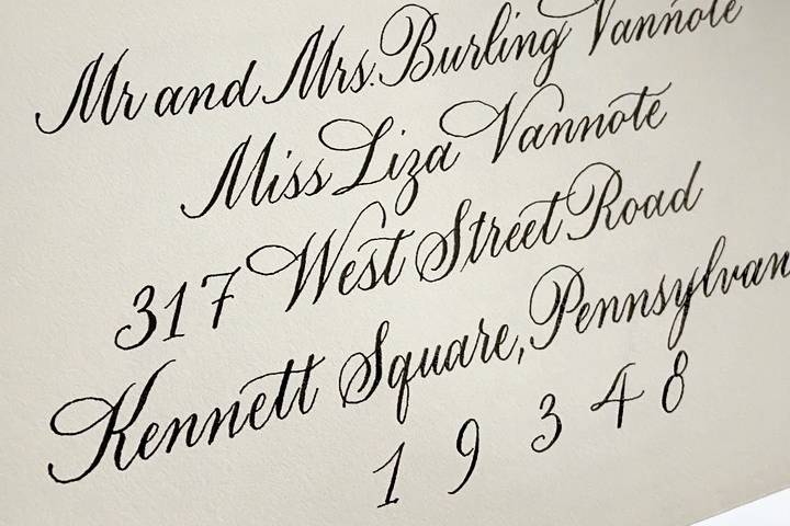 Inky Fingers Calligraphy