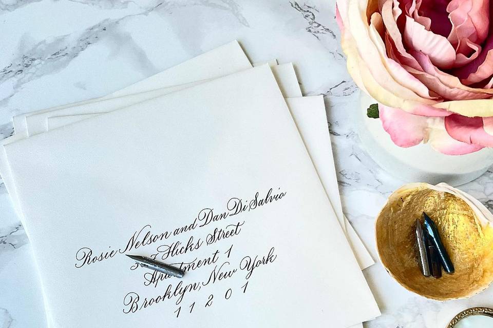 Inky Fingers Calligraphy