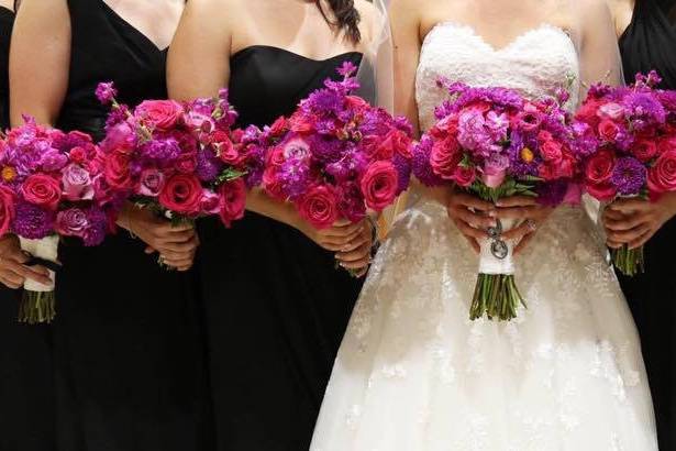 Identical bouquets