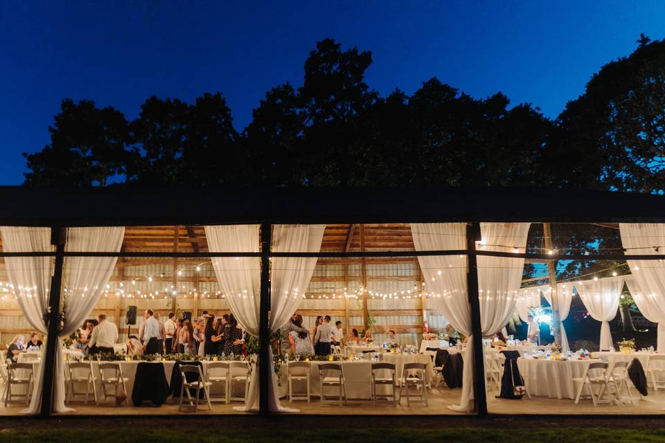 Barn draping