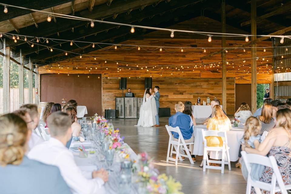 Barn- dancing couple