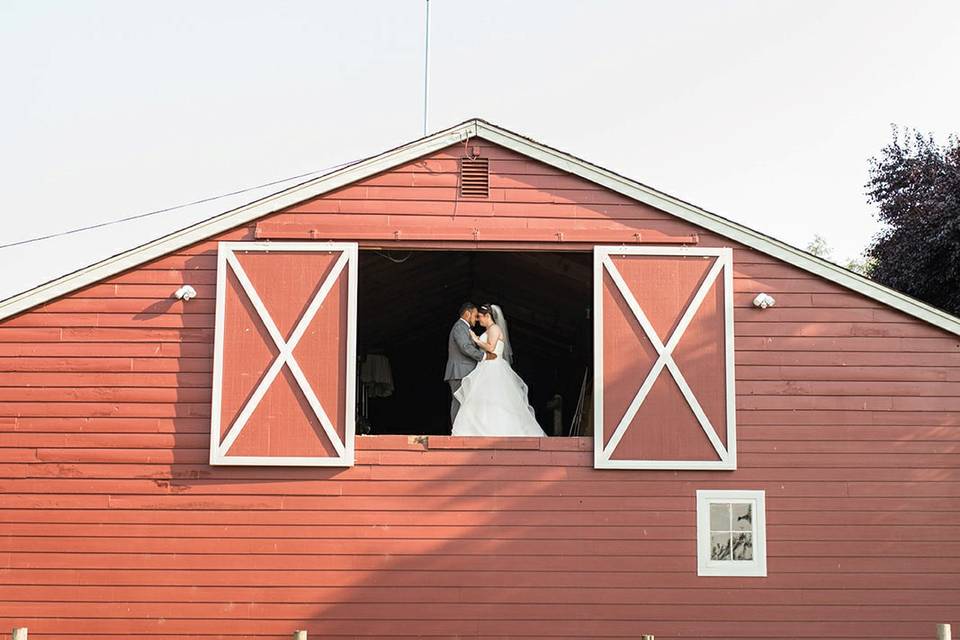 One of many barns