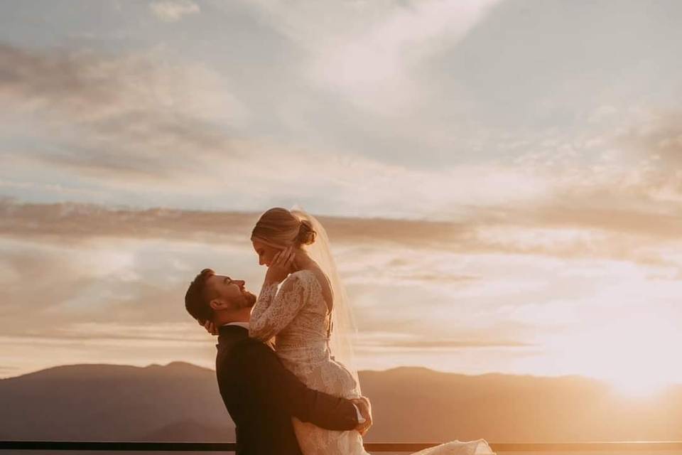 Golden Hour Newlyweds