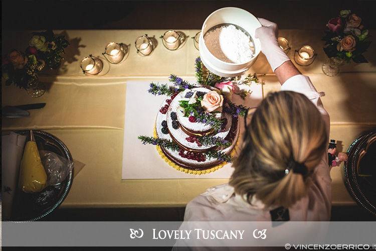 Lovely Tuscany - wedding nude cake