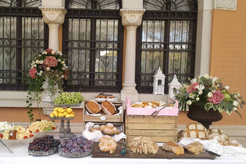 Italian food for a wedding