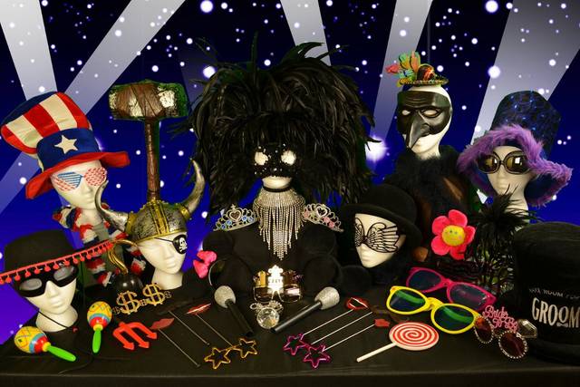 These a just a few photo props that come with the Party Time Pictures Photo Booth Rental