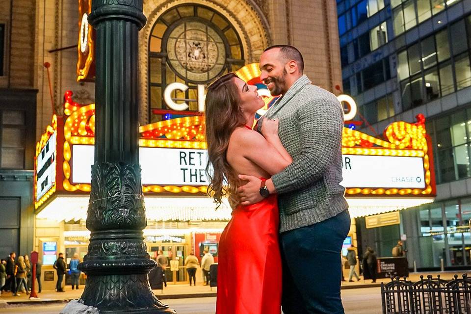 Couples shoot in the city