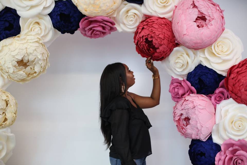 Giant flower Arch