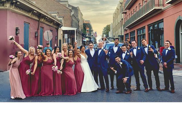 Wedding party on Bourbon St