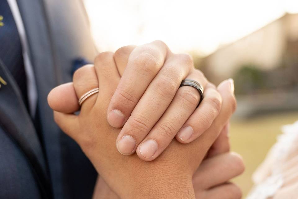 Wedding Rings and Hands