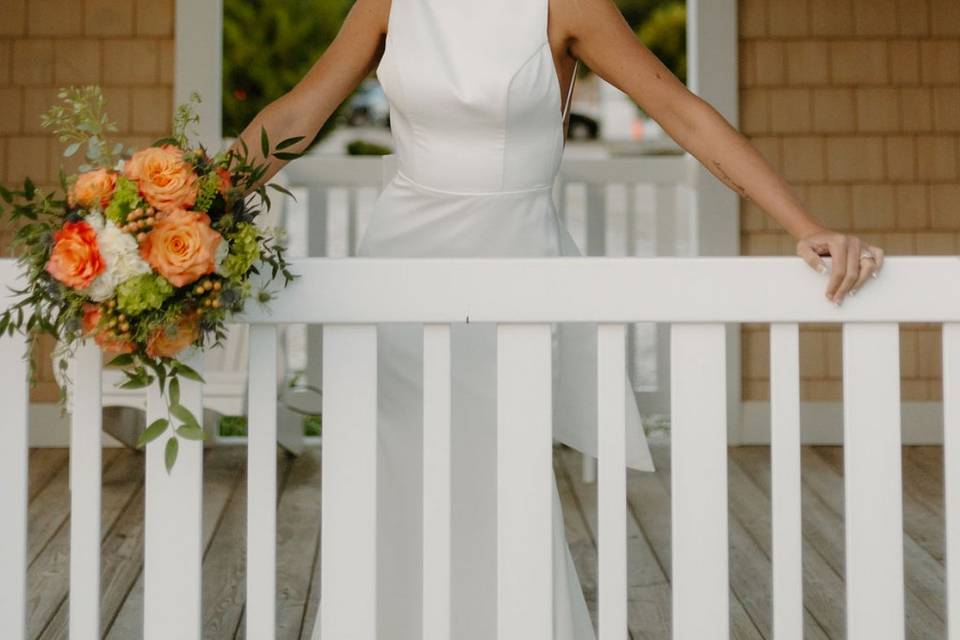 Bridal Portrait in Marina