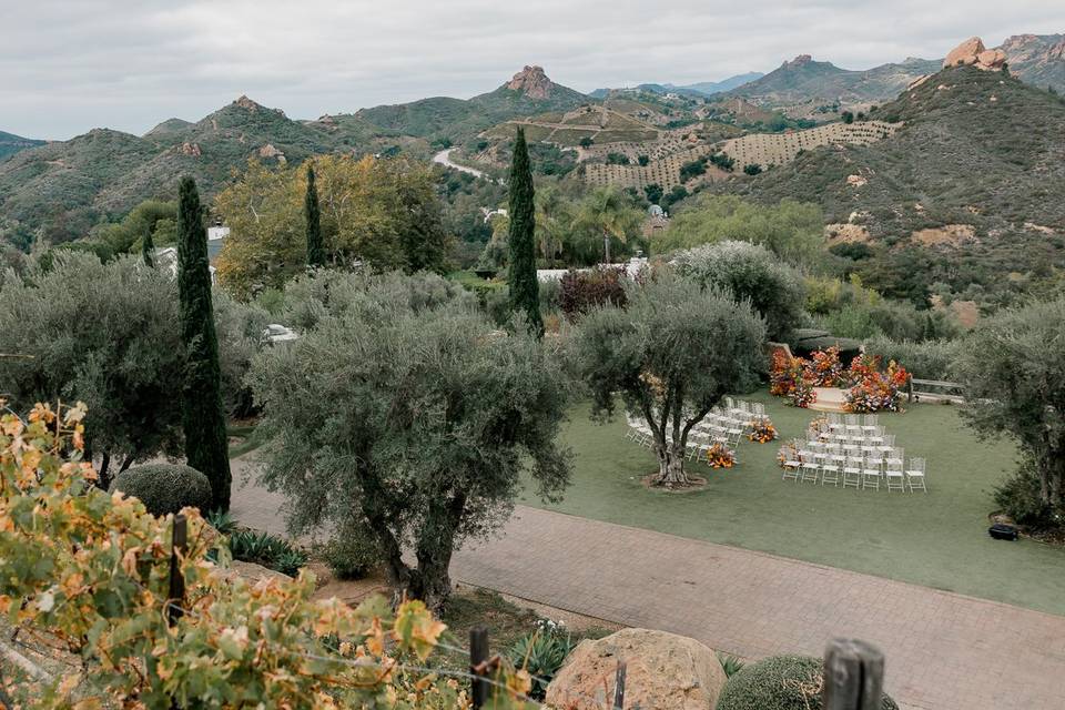 Cielo Farms Ceremony Aerial