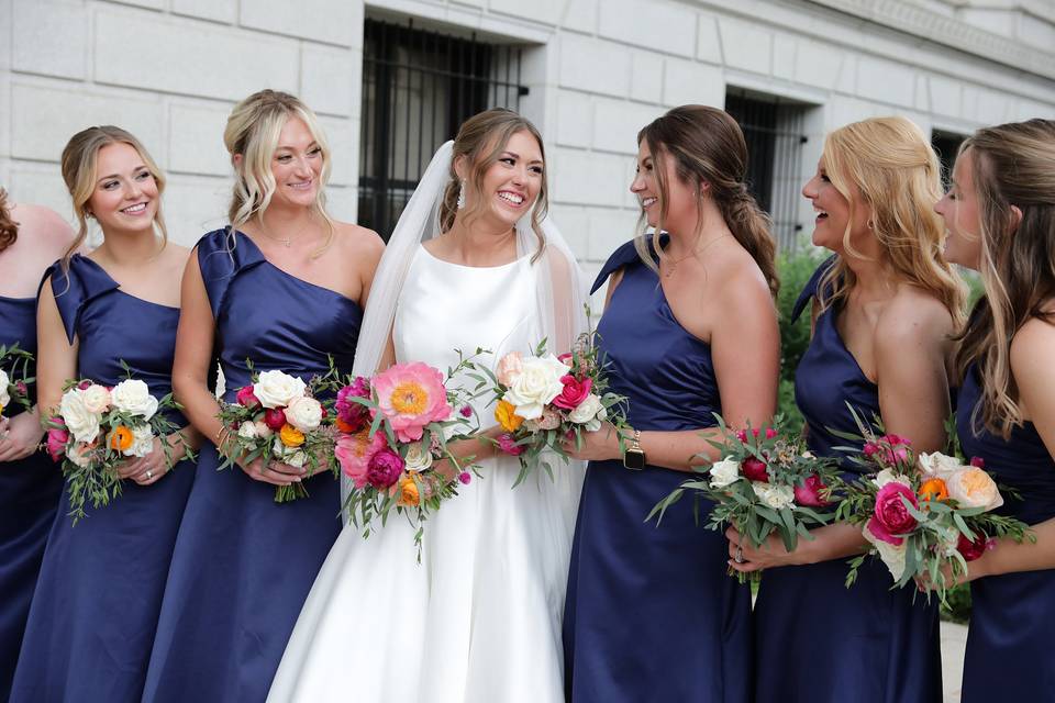 Bridesmaid bouquets