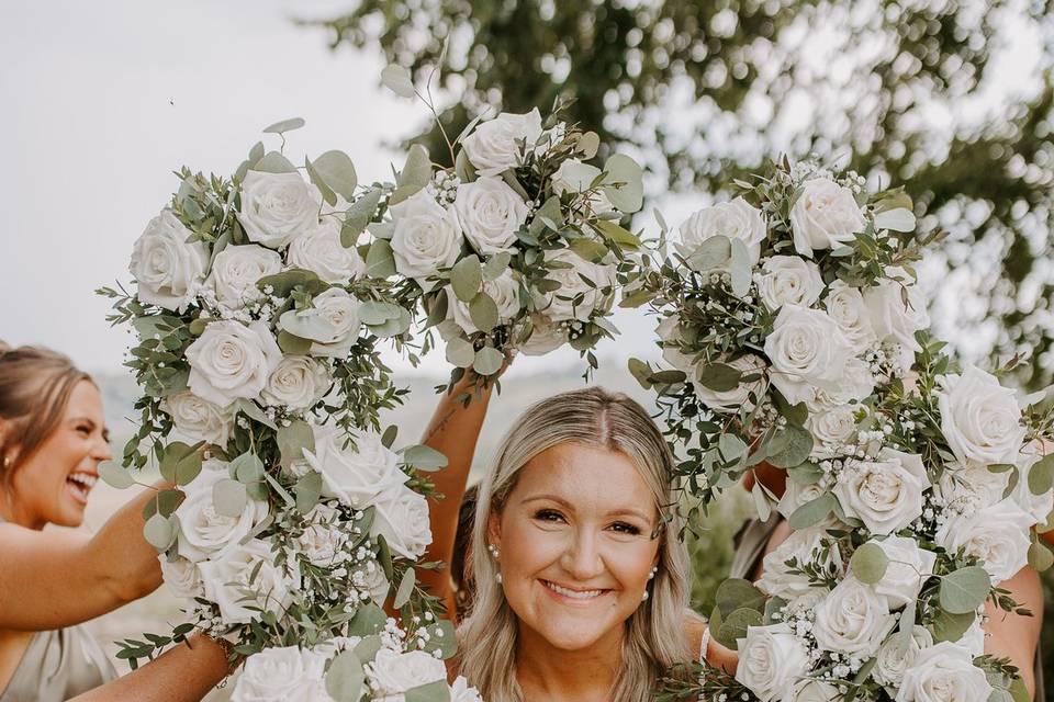 Bridesmaid bouquets