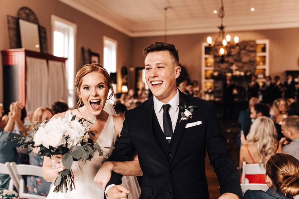 Excited smiles