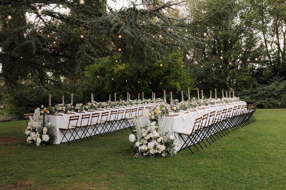 Table in the garden
