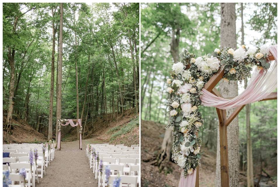 Ceremony in the woods