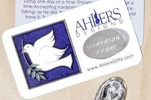 Guardian Angel with Serenity Prayer Card