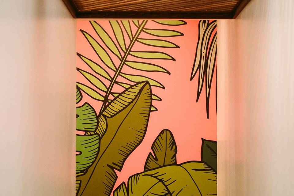 Canopy Mural in Barrel Room