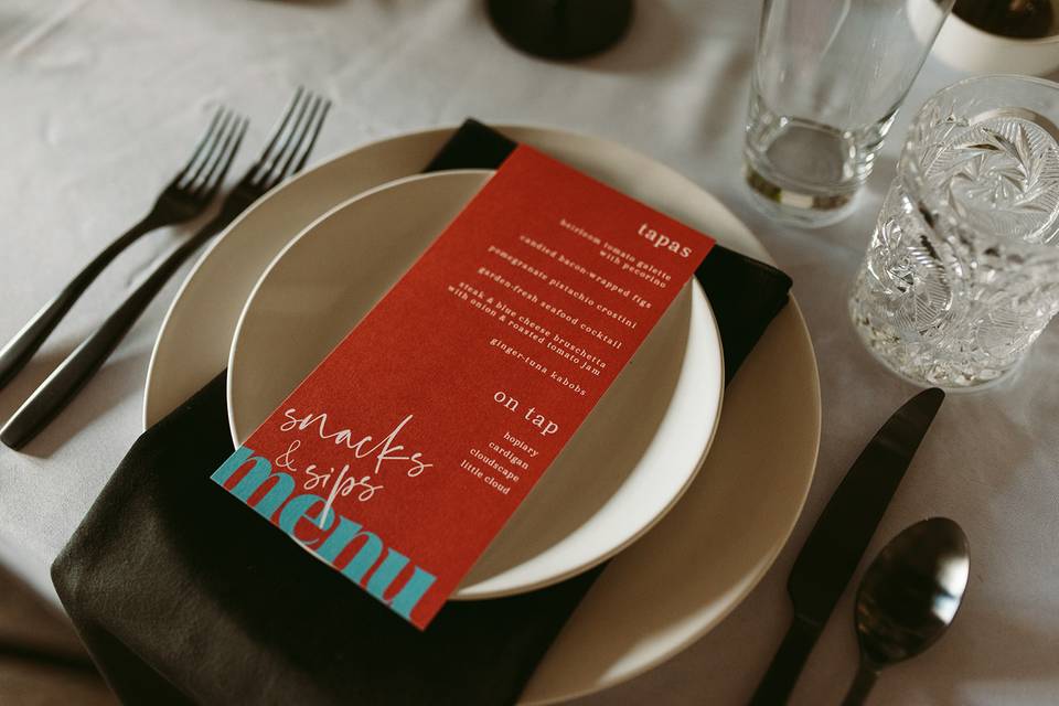 Sample Place Setting