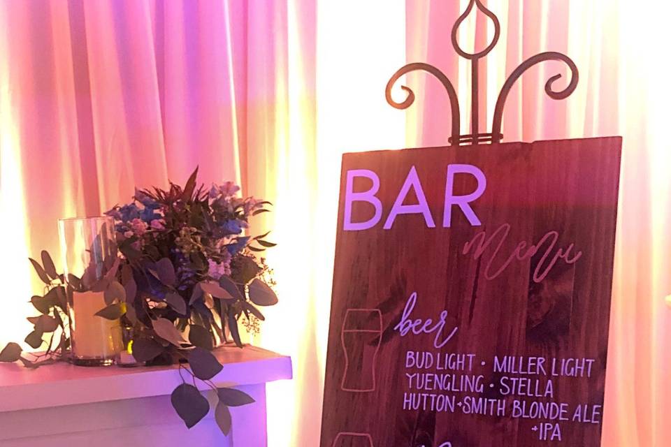 Wooden Bar Sign