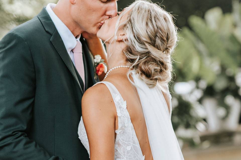 Bride + groom portrait