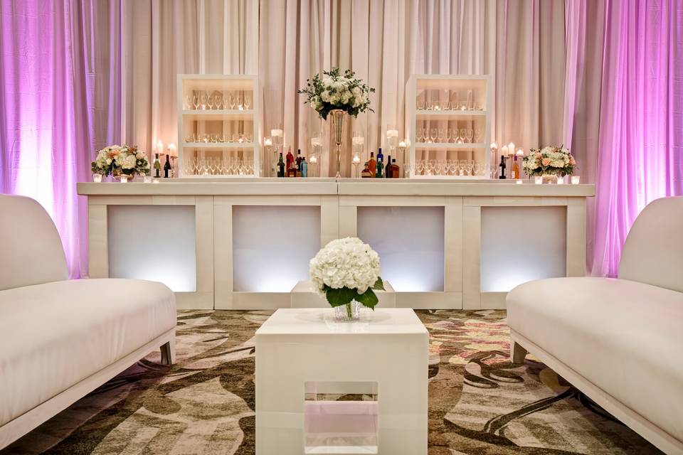 Elegant drinks reception