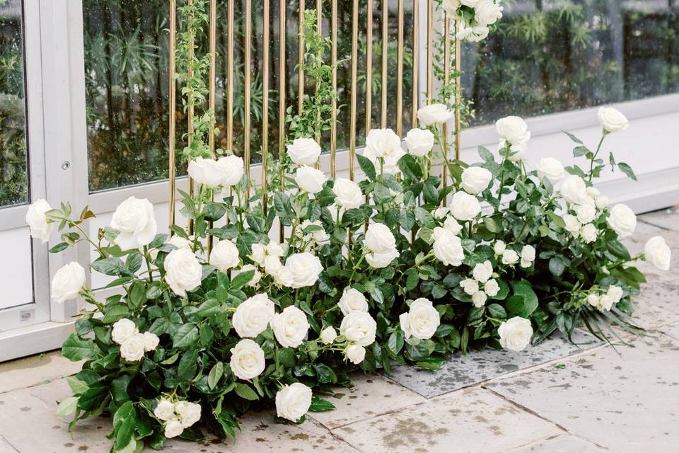 White Romantic Garden