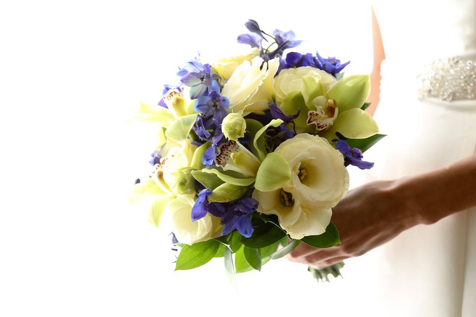 Violet and white combination