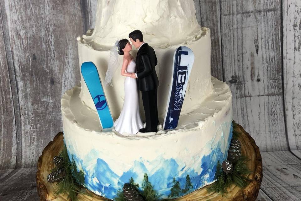 Snowboarding Wedding