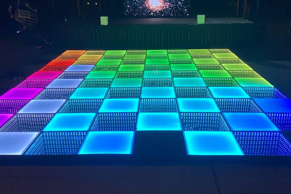 Light-up dance floor