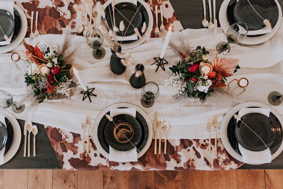 Ranch Wedding Tablescape